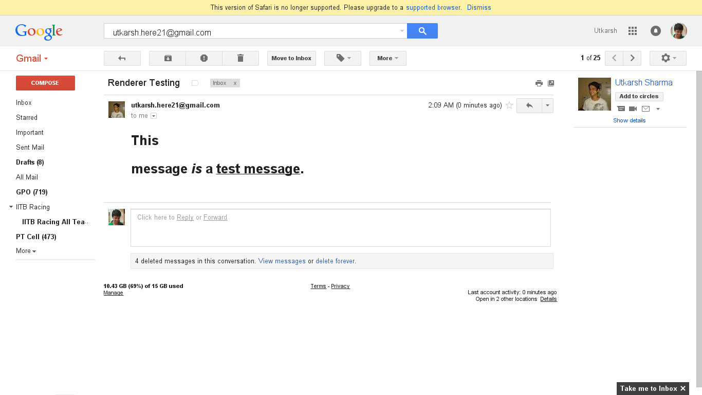 Gmail Screenshot- PhantomJS